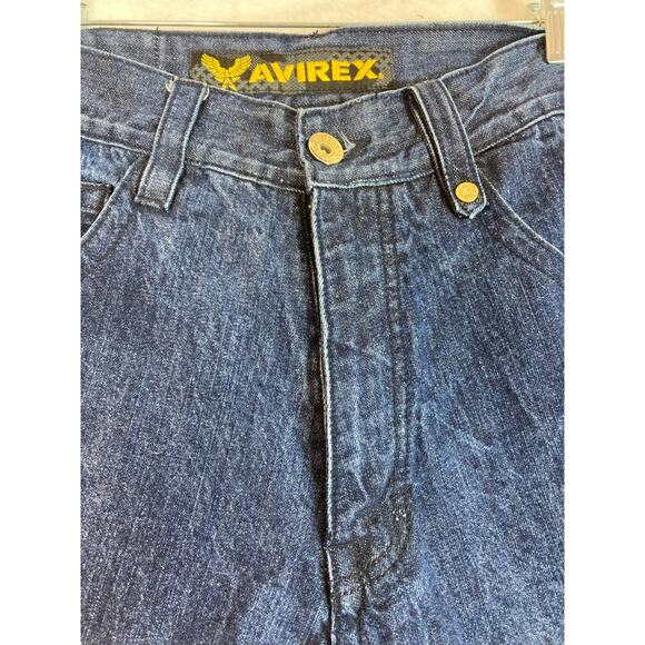 Avirex Dark Wash Blue Denim Mens Size 36x7 *READ* - Picture 7 of 12
